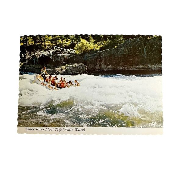 Lot of 5 Vintage River Scenery Nature Scalloped Edges Postcards - Picture 4 of 7